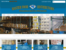 Tablet Screenshot of masterfooddist.com